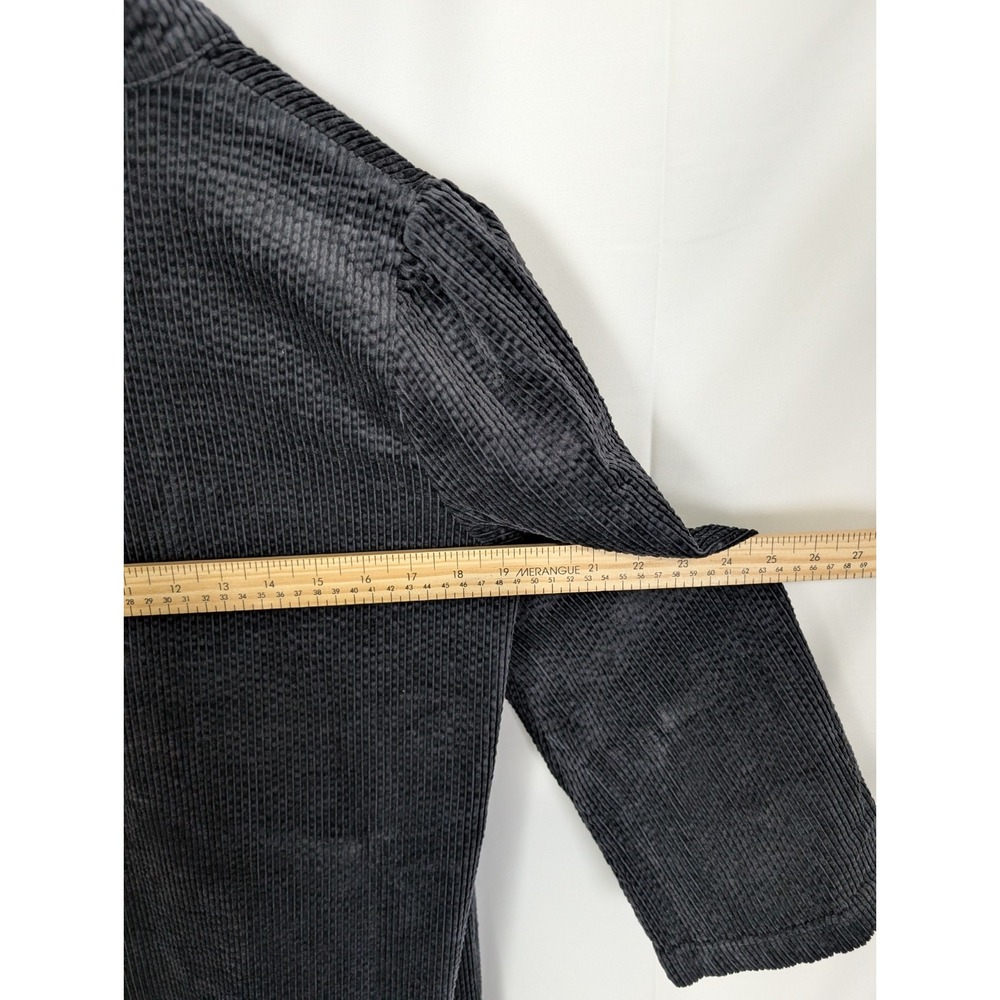 Culture Denmark Charcoal Gray Corduroy V-Neck Sack Dress Medium - 100% Cotton - Picture 16 of 16